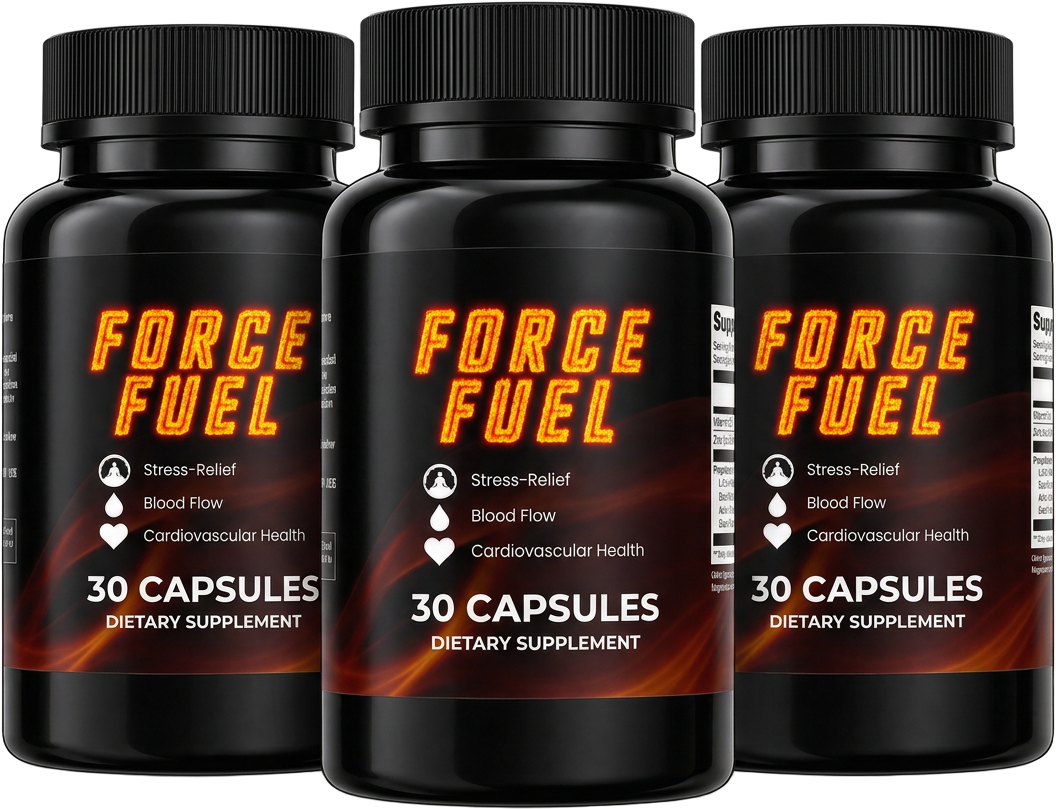 Force Fuel Original 3 Flaschen – 90 Tage Vorrat Nahrungsergänzung für Männer